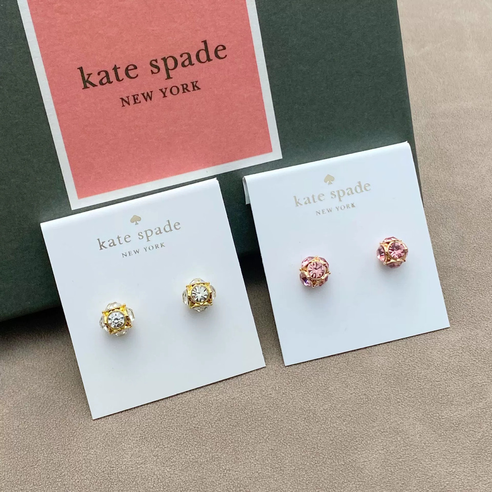 kate spade Rhinestone Metal Stud Earrings
